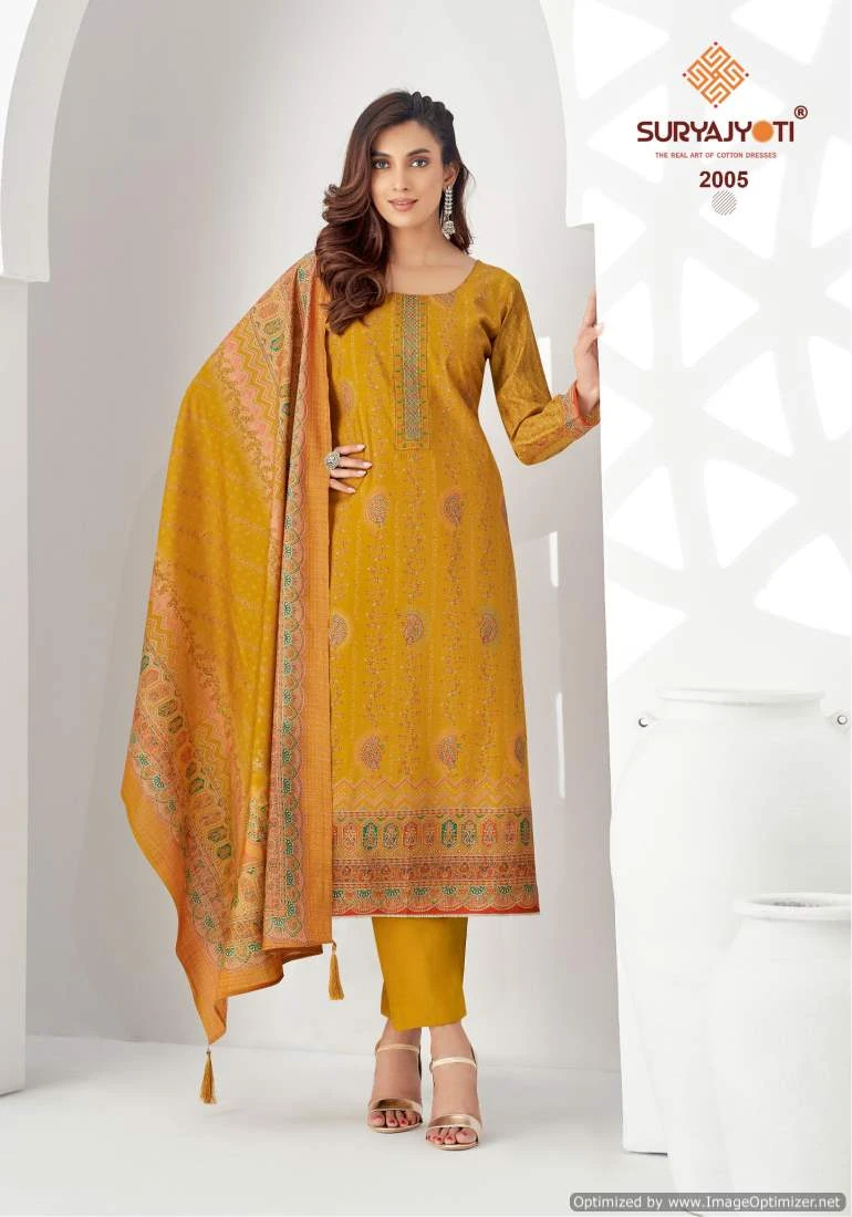 Suryajyoti Pushpa Vol 2 Modal Cotton Wholesale Salwar Suit Catalog — Wholesale Salwar Suits, MPA wholesale from Surat - Gallery Image 6